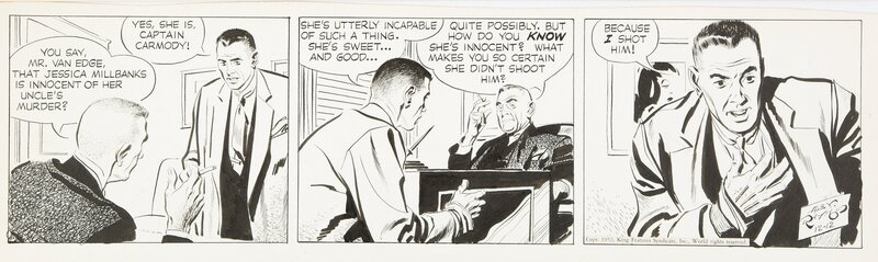 Alex Raymond, Rip Kirby - 12 Décembre 1952 - Comic Strip
