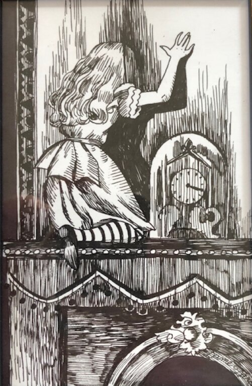 Dame Darcy - Alice in wonderland - Alice through the looking glass - Illustration originale