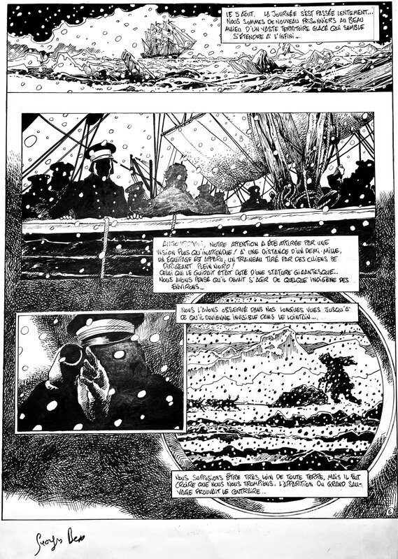 En vente - Georges Bess, Frankenstein - Page 8 - Planche originale