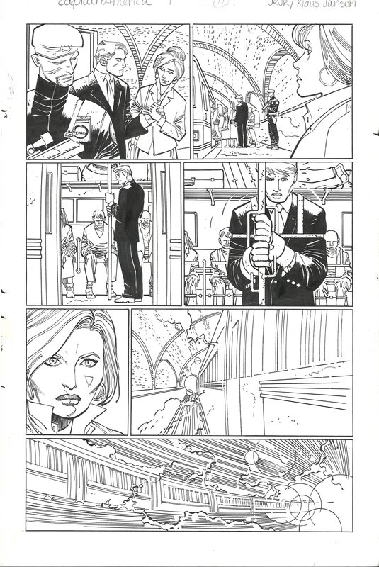 John Romita Jr., Klaus Janson, Rick Remender, Captain America #1 page 11 - Planche originale