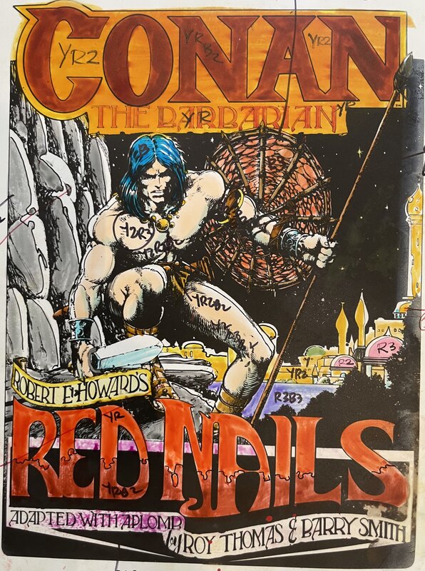 Barry Windsor-Smith, Conan - Red Nails - Cover and Full Story - Couverture originale