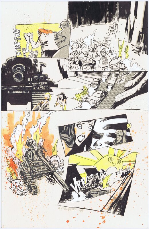 Tank Girl page by Jim Mahfood - Planche originale