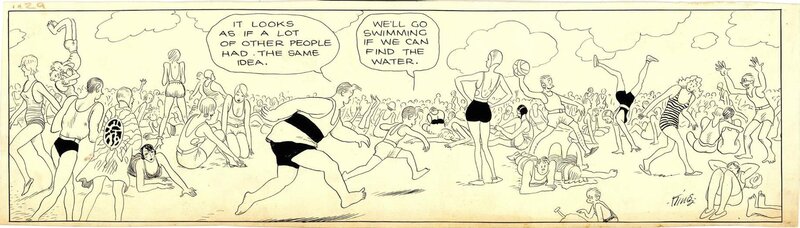 Frank King, Gasoline Alley - single panel tier from August 18, 1929 - Comic Strip