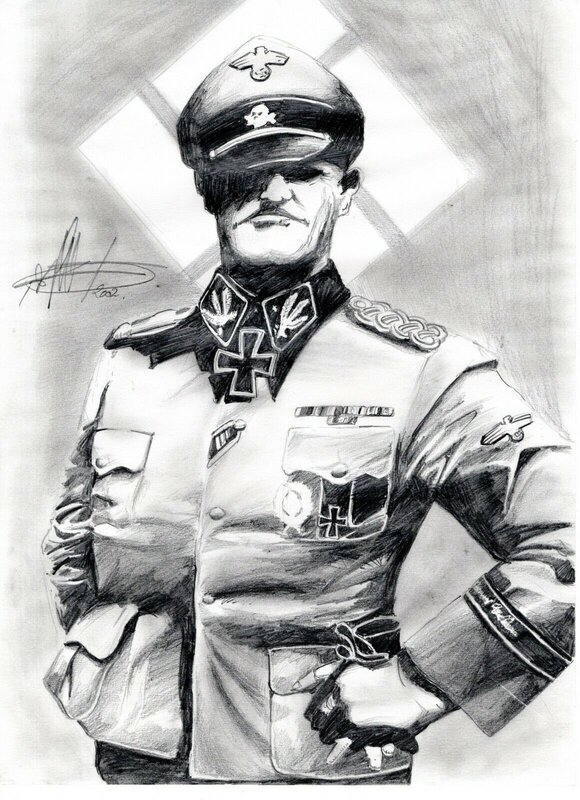 Pascal Pelletier, Officier allemand Ww2 - Illustration originale