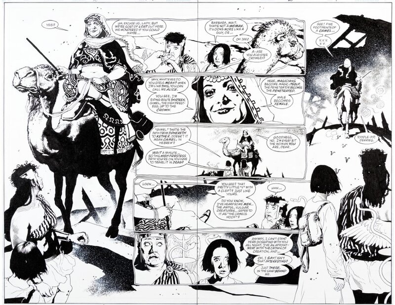 J.H. Williams III, Mick Gray, Alan Moore, Promethea 20 Pages 8 & 9 - Comic Strip