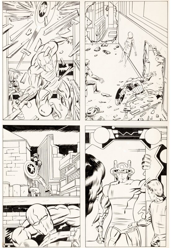 Barry Windsor-Smith, Captain America Page 3 (Essai) - Planche originale