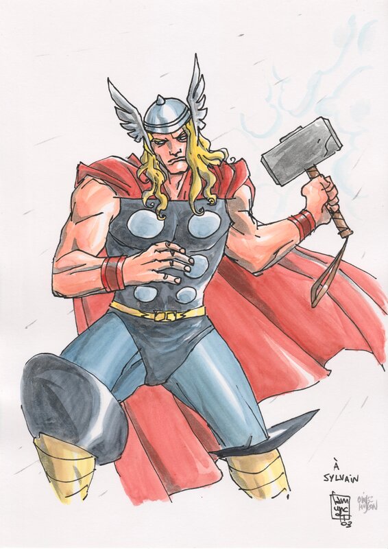 Thor par Olivier Hudson - Œuvre originale