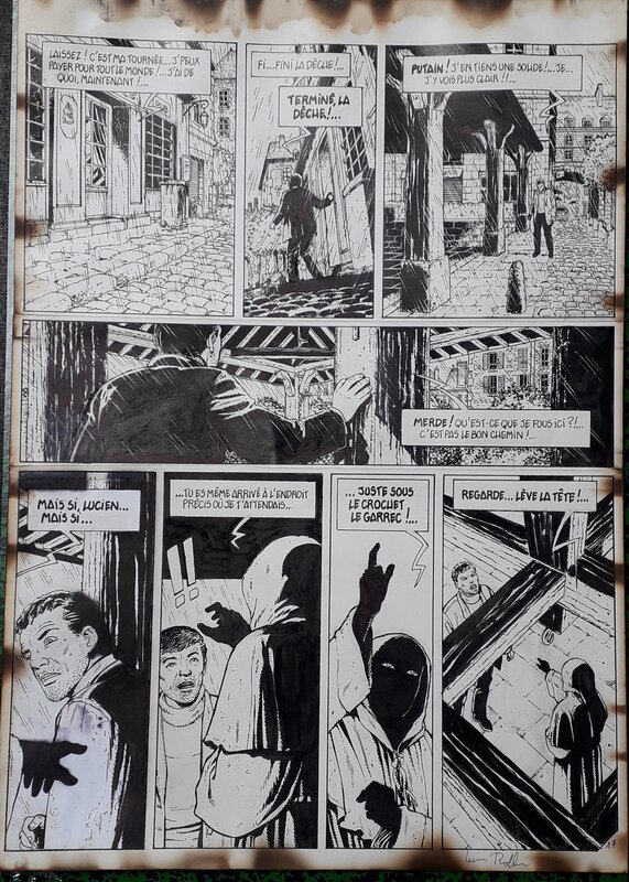 En vente - Lucien Rollin, Jean Dufaux, Le solitaire 1 page 17 - Planche originale