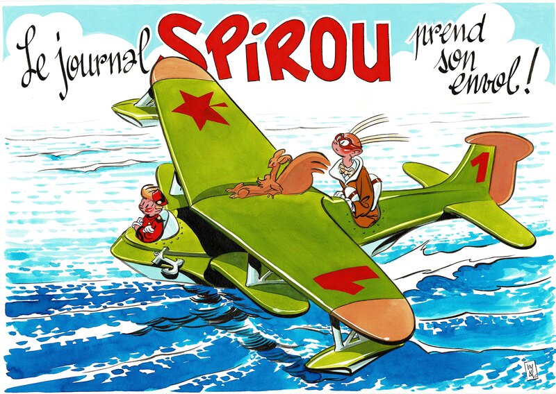 Al Severin, Le journal de Spirou - Original Illustration