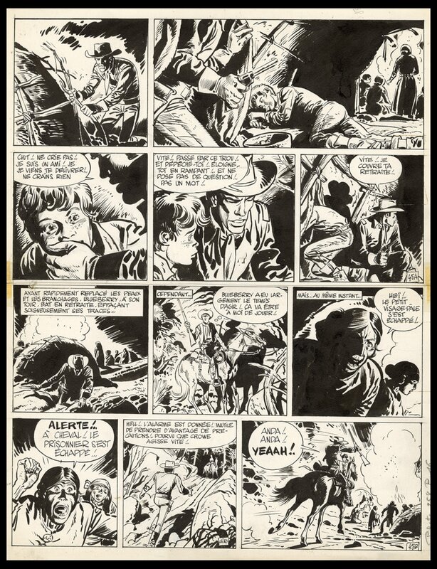 Jean Giraud, Jean-Michel Charlier, 1964 - Blueberry - Tome 2 - Tonnerre à l'ouest - Comic Strip