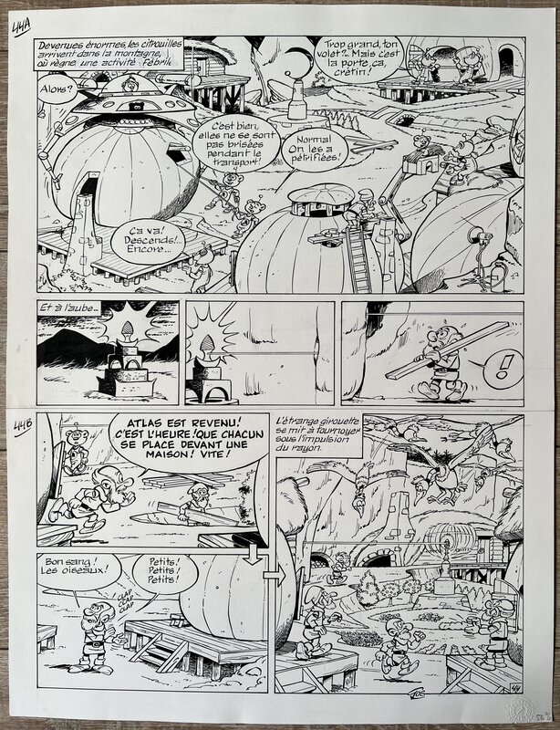For sale - Gos, Planche Khena et le Scrameustache Page 44 - Comic Strip