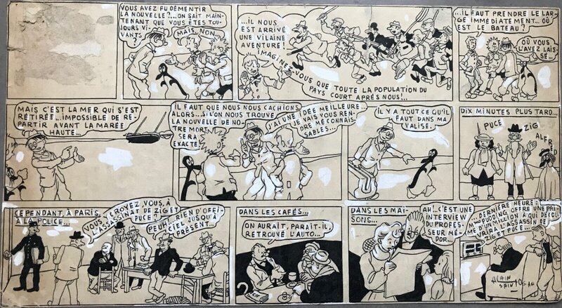 Alain Saint-Ogan, Alain Saint OGAN, Zig et Puce, 1946 - Comic Strip