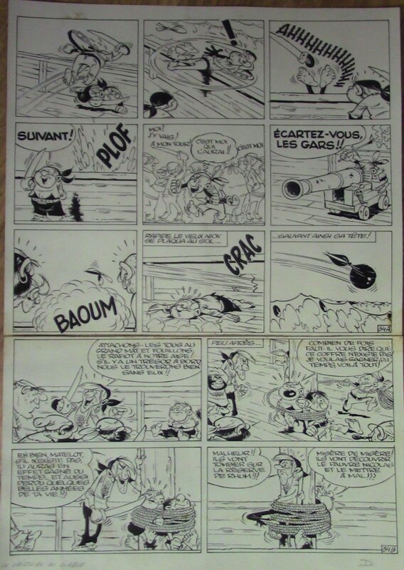 Marcel Remacle, Vieux nick planche 34 vaisseau du diable - Comic Strip