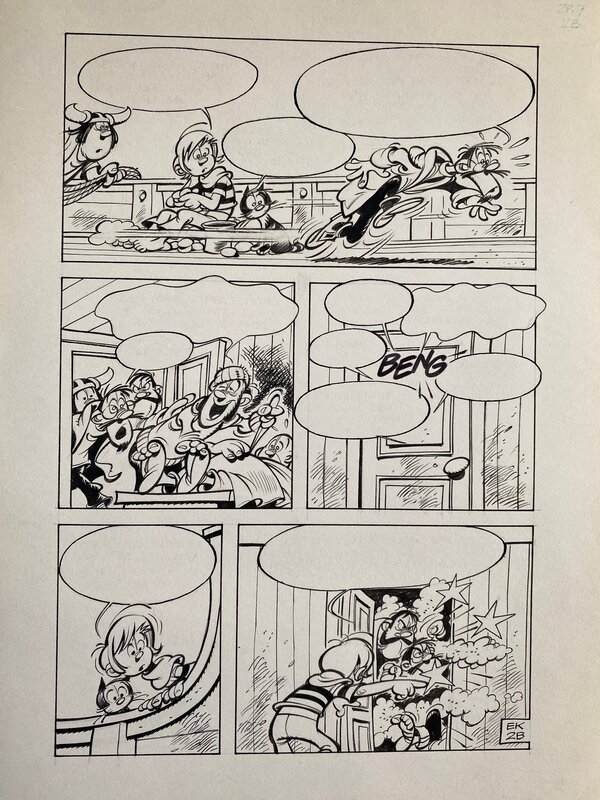 Eddy Ryssack, planche originale, Colin Colas. - Comic Strip