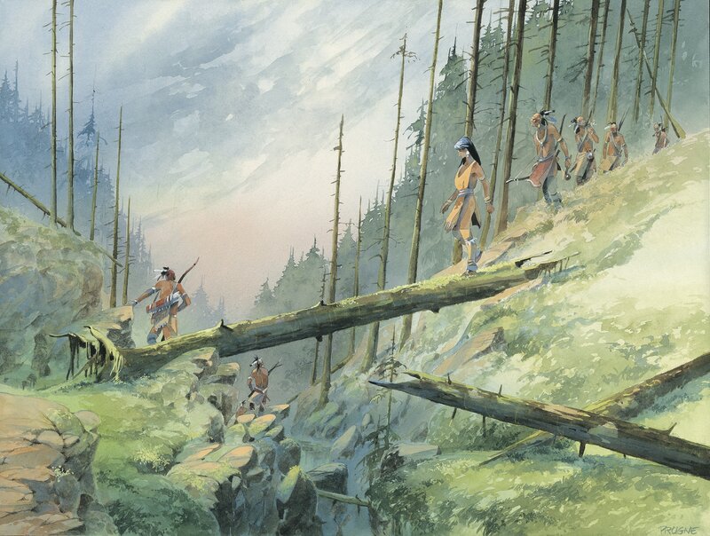 Prugne - Illustration Pocahontas - Illustration originale