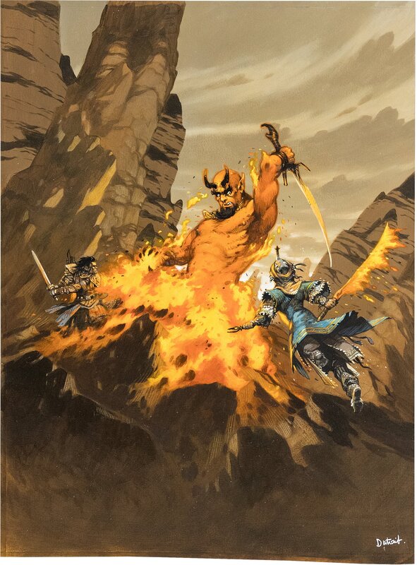 Vincent Dutrait, Legacy of Fire Player's Guide Cover - Original Illustration