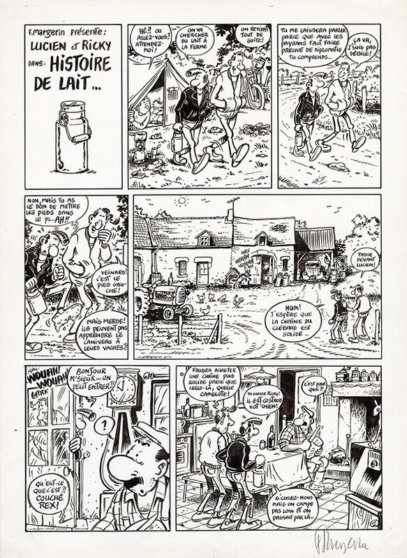 Frank Margerin, Lucien - Histoire de lait - Comic Strip