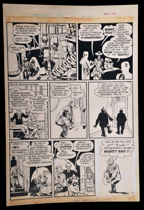 Will Eisner, Spirit, The Prediction, pg.3 (06/19/1949) - Comic Strip