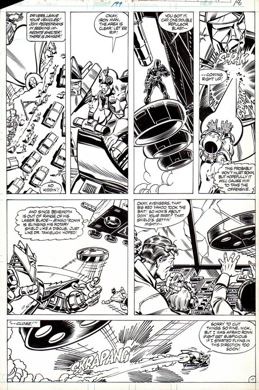 George Perez, Dan Green, David Michelinie, The Avengers #199 (1980) - Planche originale