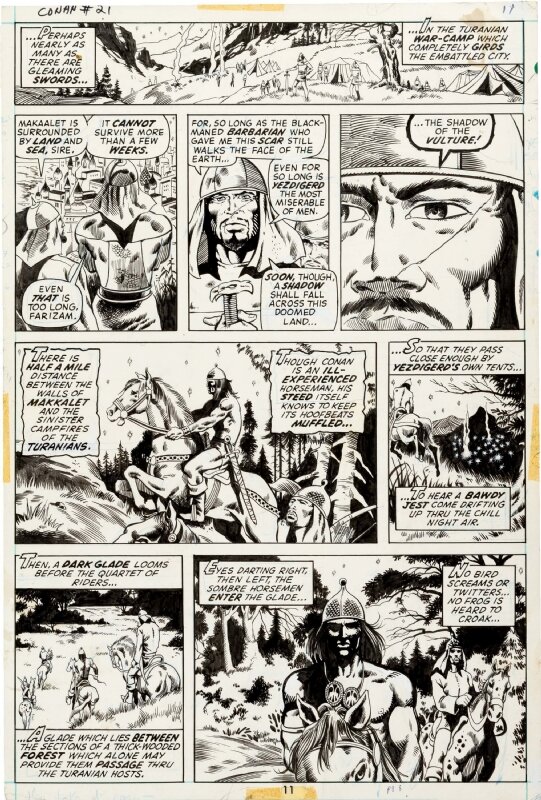 Conan 21 Page 8 by Barry Windsor-Smith, Philip Craig Russell, Val Mayerik, Sal Buscema, Dan Adkins - Comic Strip