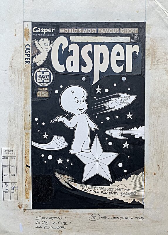 Warren Kremer (attribué) The Friendly Ghost, Casper #202 - Couverture originale