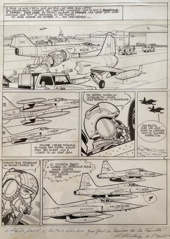 Albert Weinberg, Dan Cooper - Pilotes sans uniformes - T30 p1 - Planche originale