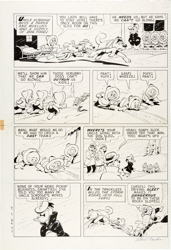 Carl Barks - Uncle Scrooge #59  page - Planche originale