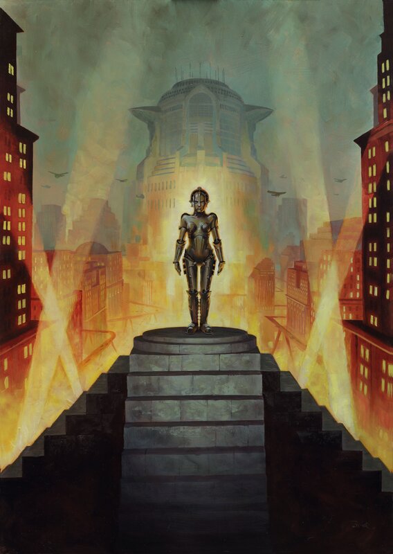 En vente - Nicolas Siner, L'homme de l'Année - Tome 12 Le Robot de Métropolis - Couverture originale