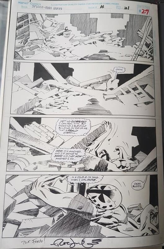 Rick Leonardi, Al Williamson, Ken Lopez, Peter David, Spider-Man 2099 #16 page 21 - Planche originale