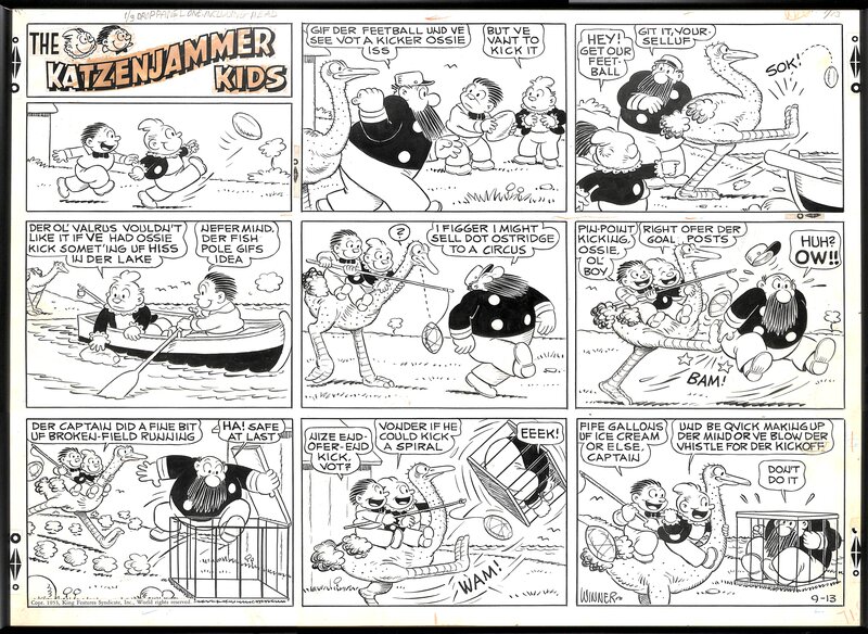 Doc Winner, The Katzenjammer Kids - Planche originale