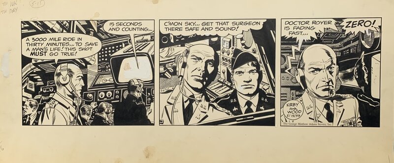 Jack Kirby, Sky Masters Daily 5/15/59 - Comic Strip