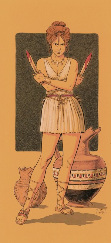 En vente - Déterminée! par François Miville-Deschênes - Illustration originale
