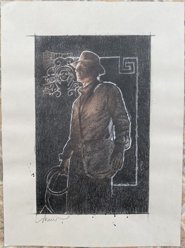For sale - Drew Struzan - Indiana Jones and Kingdom of the Crystal Skull - 2007 - Comprehensive Movie Poster Artwork - Original Illustration