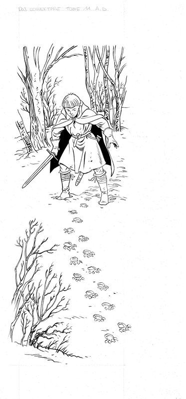 Dos de couverture by Michel Pierret - Original Illustration