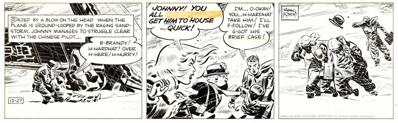 Frank Robbins, Johnny Hazard . Strip du 27 décembre 1948 . - Comic Strip