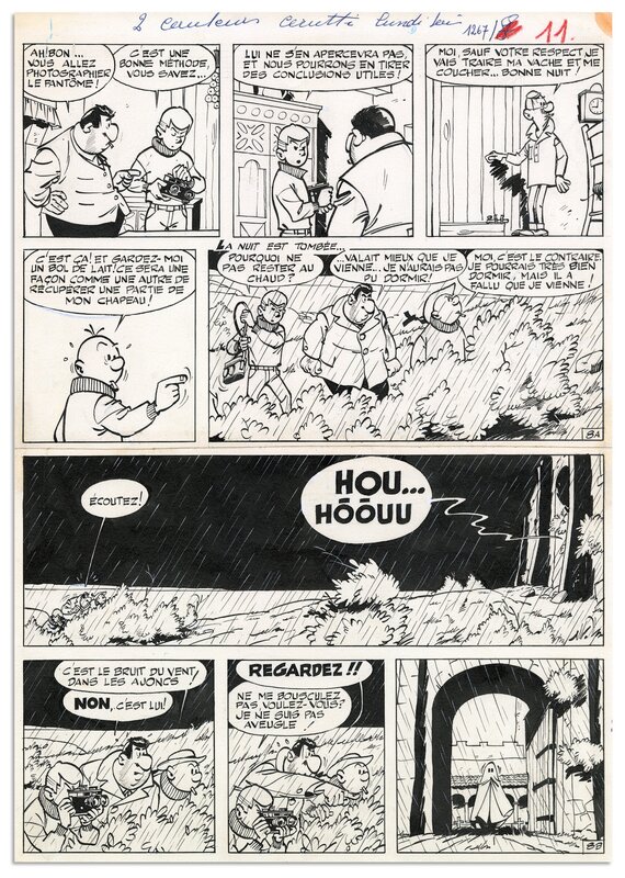 Maurice Tillieux, Gil Jourdan , Les moines rouges - Comic Strip