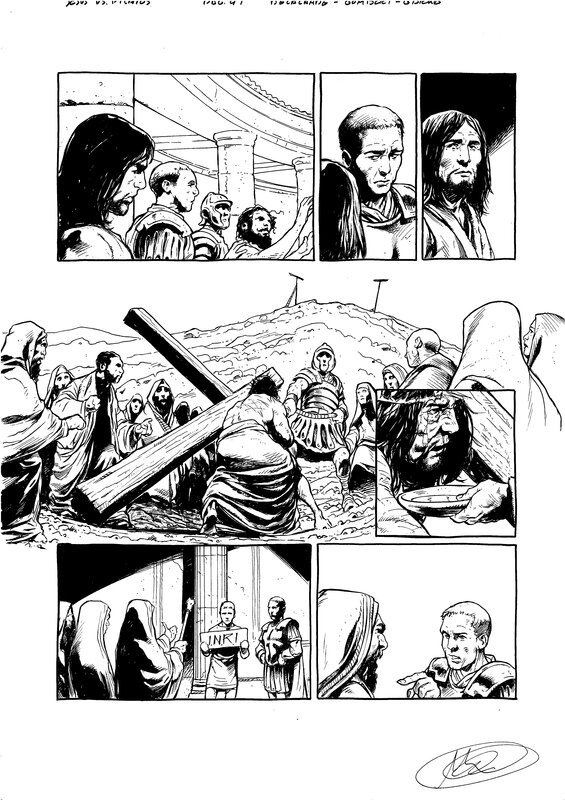 Manuel Garcia, Face à face Jésus Pilate - Comic Strip