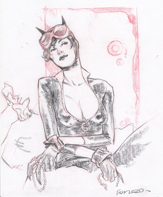 Catwoman par Sara Pichelli - Illustration originale