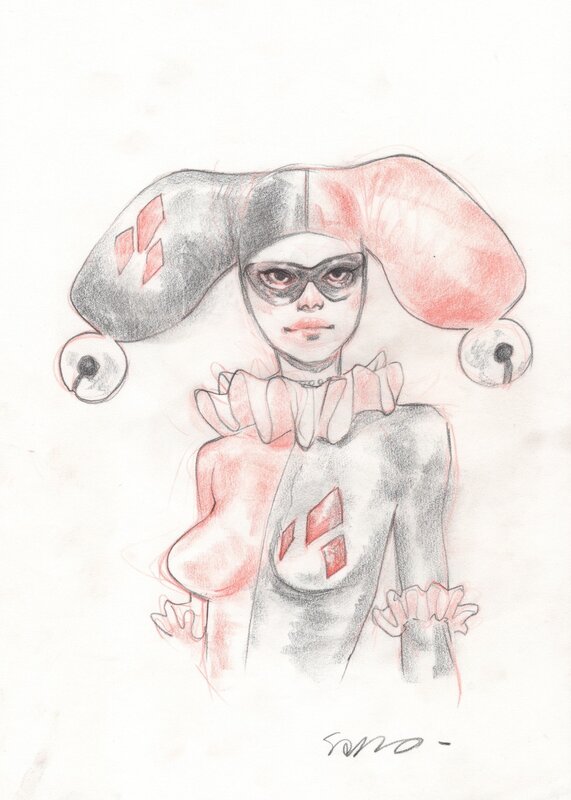 Harley Quinn par Sara Pichelli - Illustration originale