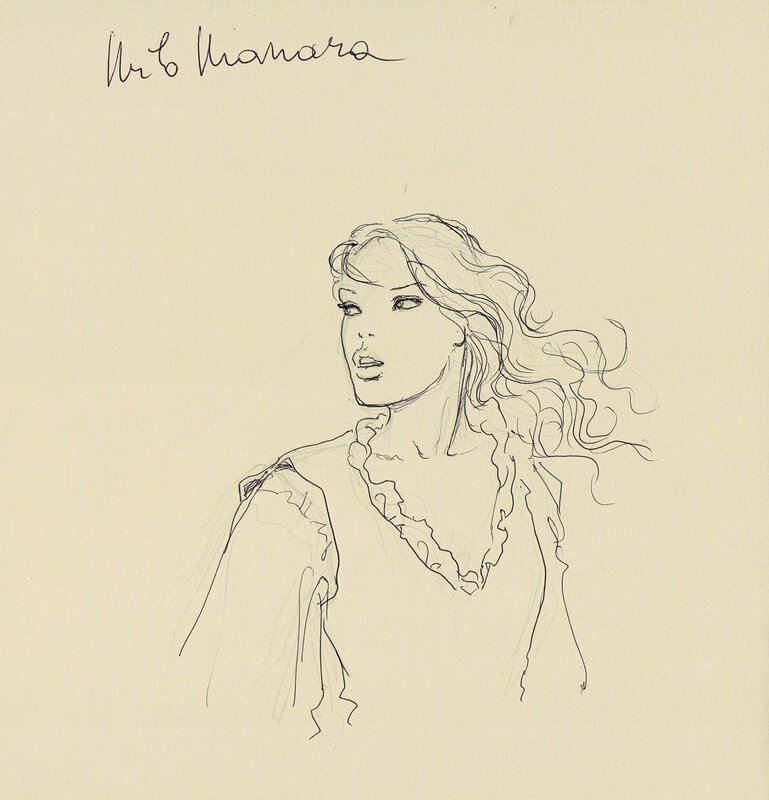 Femme par Milo Manara - Illustration originale
