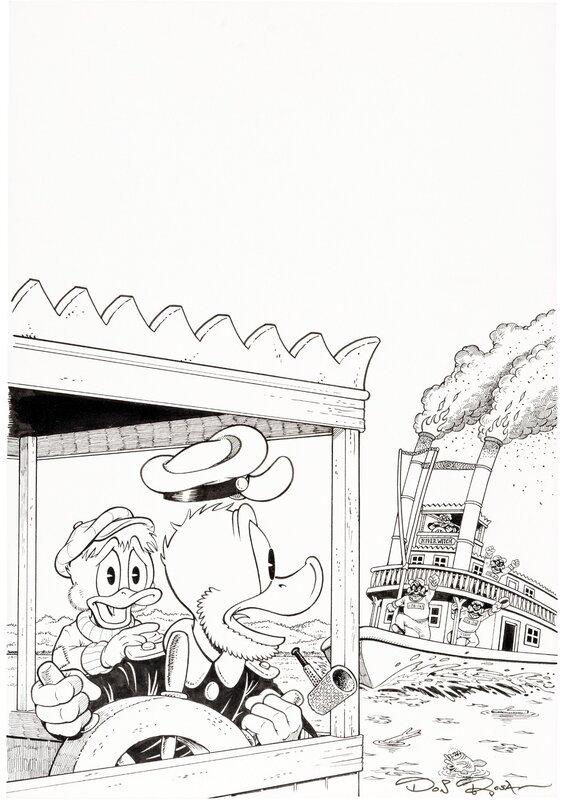 En vente - Don Rosa - Scrooge McDuck - 1994 - The Master of the Mississippi - Cover - Couverture originale