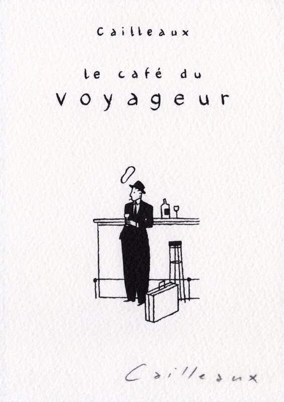Le Café du Voyageur par Christian Cailleaux - Planche originale