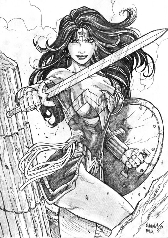 Natanael Maia, Wonder Woman - Princess Diana - Illustration originale