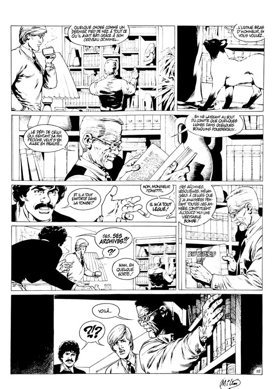 Jean-Yves Mitton, François Corteggiani, De Silence et de Sang - tome 10 Dans le Courant Sans Fin (planche 35) - Comic Strip
