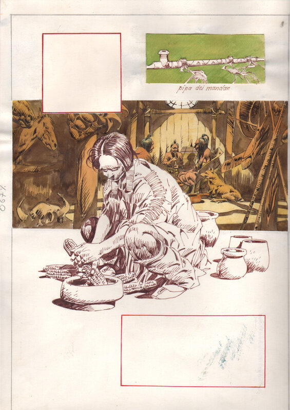 En vente - Renzo Calegari, Illustration pour la série BOONE - Couverture originale