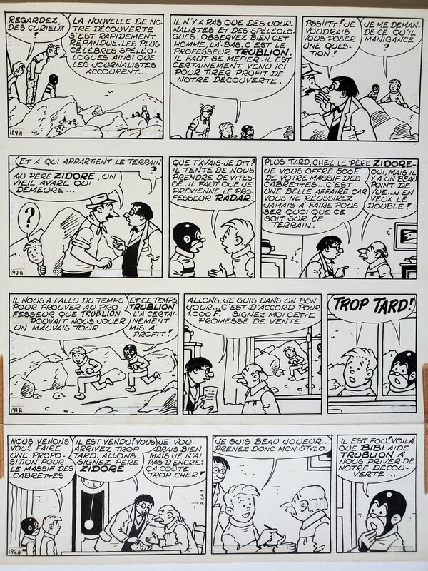 Pierre Lacroix, BIBI FRICOTIN SPELEOLOGUE - Comic Strip