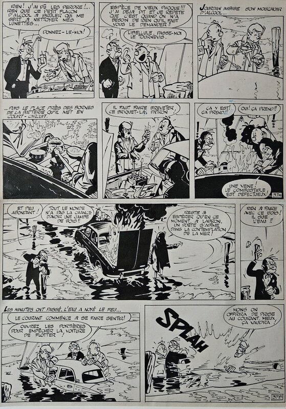 Maurice Tillieux, 1959 - Gil Jourdan : La voiture immergée * - Comic Strip