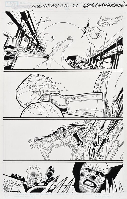 Greg Land, X-Men legacy #236 p.21 - FS - Comic Strip