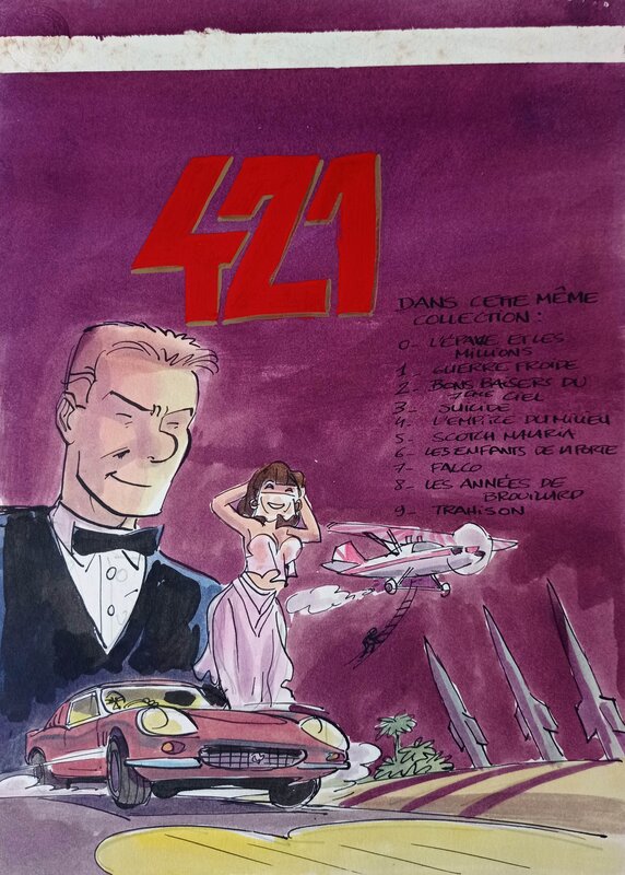 For sale - Éric Maltaite, Projet 4éme de couverture 421 - Original Cover