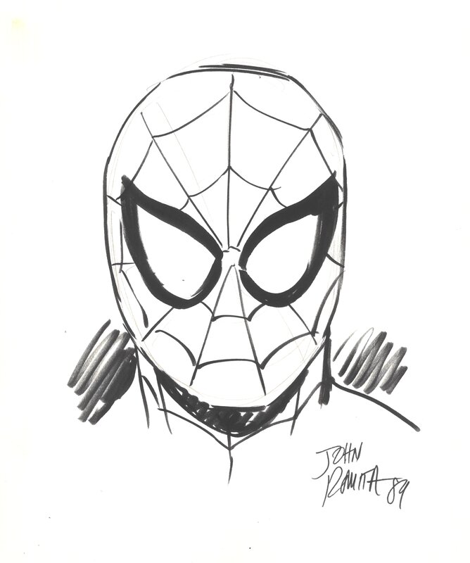 John Romita, Spider-Man Convention Sketch - Comic Strip